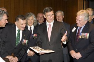 Victorian Premier, John Brumby, with Greek Australian Vietnam veterans