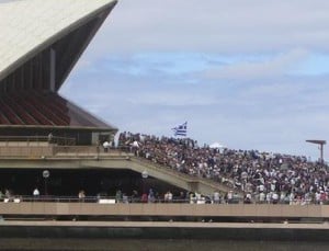 Greek Independence Day Celebration on the steps of the Opera House