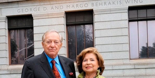 George Behrakis with wife Margo greek-american philanthropist