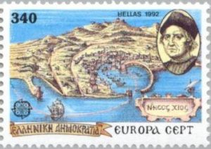 Columbus Greek Stamp