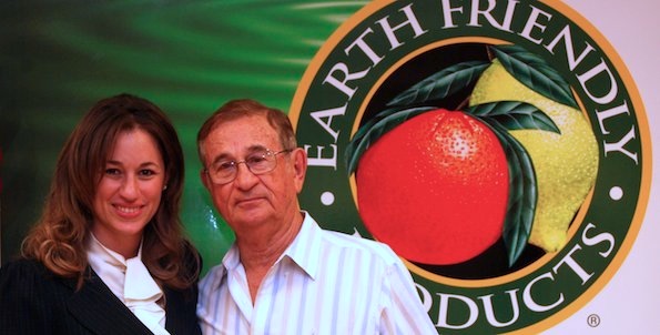 Earth Friendly Products CEO Van Vlahakis with his daughter and VP of EFP Kelly Vlahakis-Hanks