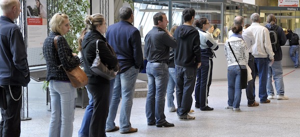 Lines at the unemployment office in Greece are getting longer