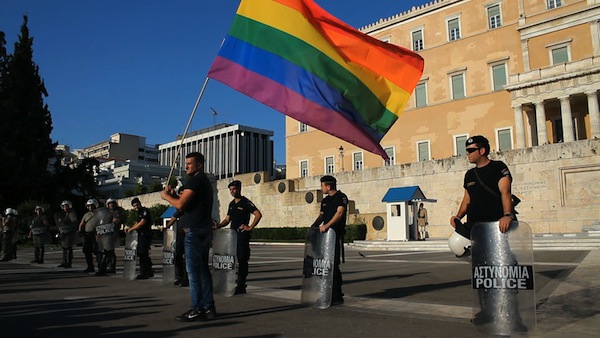 Gay people admit fear in Greece