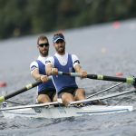 Nikolaos and Apostolos Gkountoulas quit rowing because of government cutbacks to Greek athletes