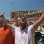 Greek workers protest austerity measures