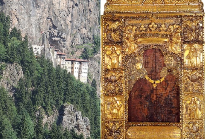 Panagia Soumela Monastery in Pontus and the Holy Icon, Illustration