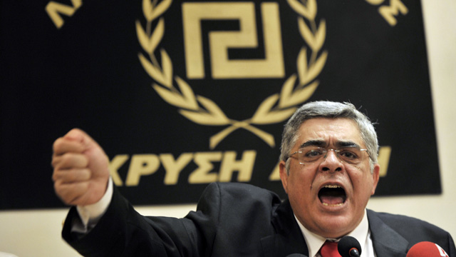 Members of the neo-Nazi Golden Dawn party called leader Nikolaos Michaloliaos "Fuhrer" 