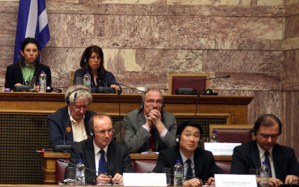 Karas in Greek parliament