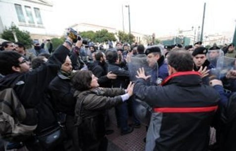 Protest in Athens as EU marks Greece presidency