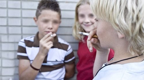 students smoking