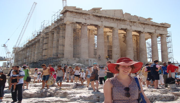Tourists at Acropolis