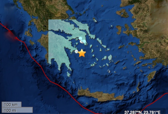 Earthquake in Southern Greece