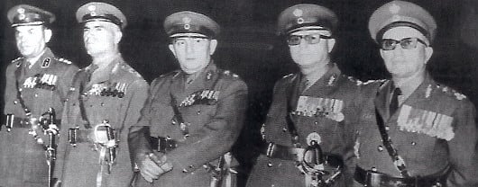 The Junta leaders all in a row became Greece's dictators