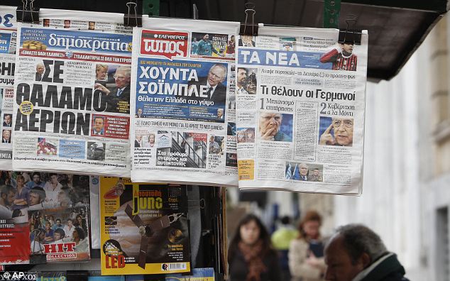 Greek newspapers