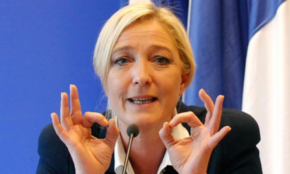 French National Front leader Marine Le Pen