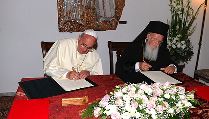 Pope Francis and Ecumenical Patriarch Bartholomew