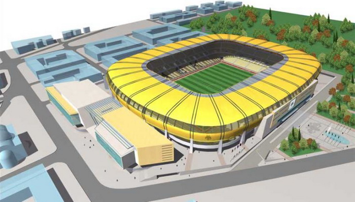 The current plan foresees for  6,000 square meters of Nea Filadelfia park to be sacrificed for the new stadium of Greece's soccer club AEK.