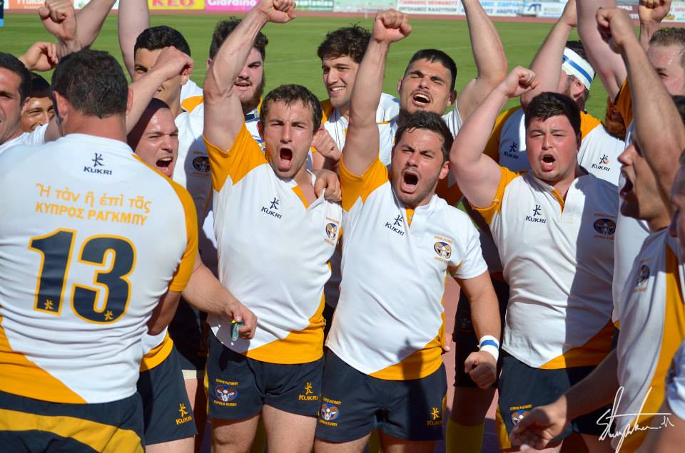 Cyprus national rugby celebrates another victory (photo: Stephen Nicolaou)