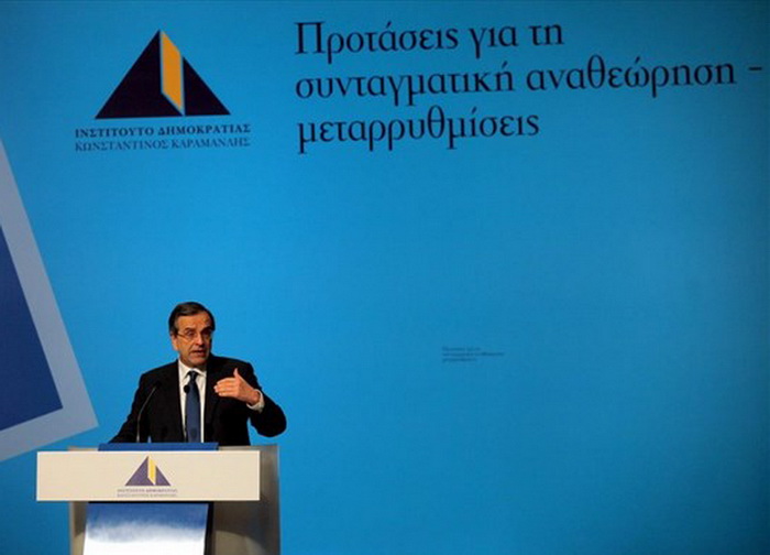 Greek Premier Antonis Samaras says SYRIZA leader Alexis Tsipras is a danger to Greece