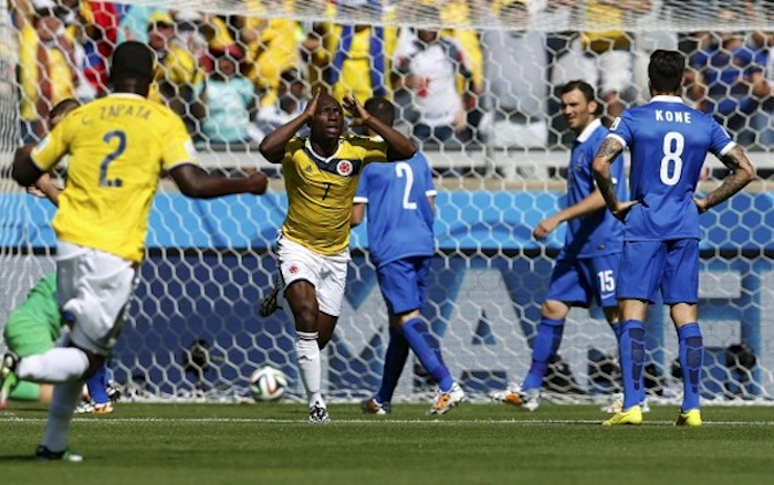 Colombia Beats Greece 3-0 in 2014 World Cup start game