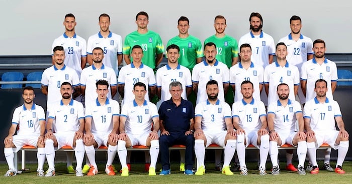 The Greek National team for the 2014 World Cup 