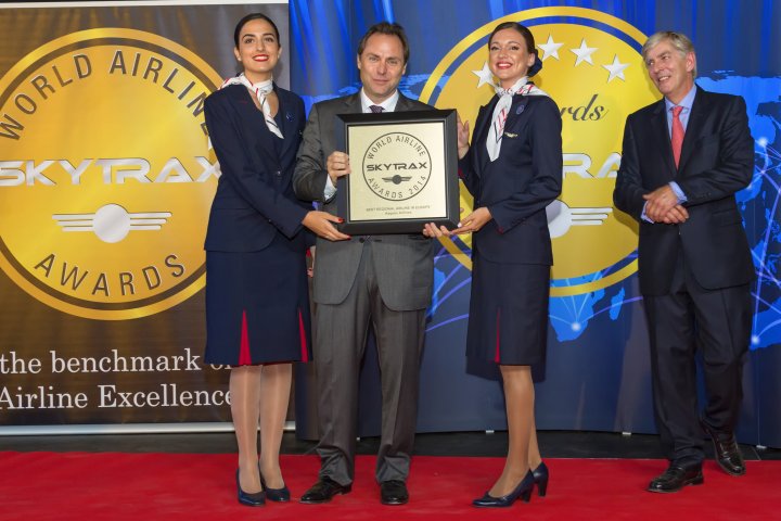 Aegean Airlines Awarded Best Regional Airline