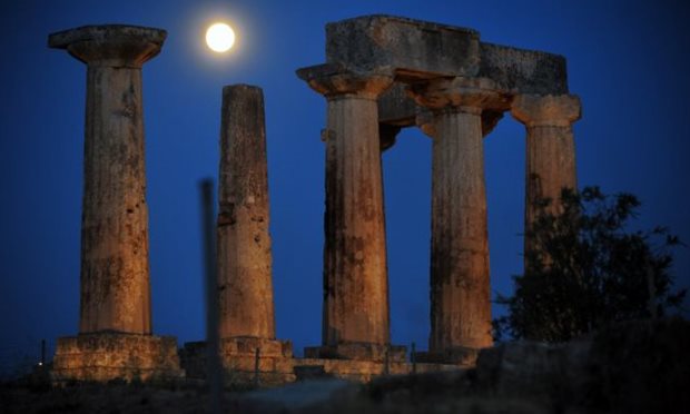 august full moon Greece