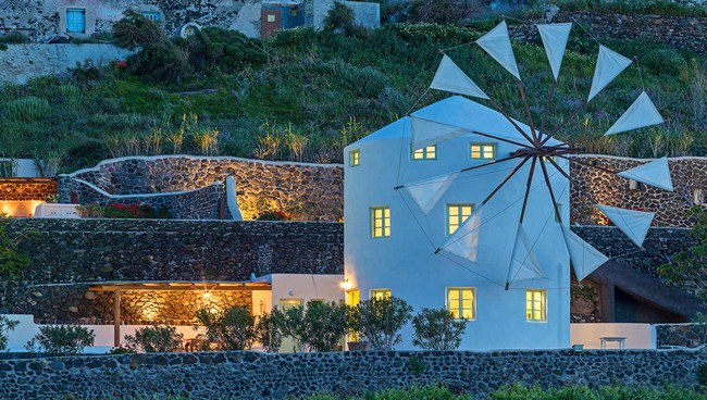 Windmill hotels Greece