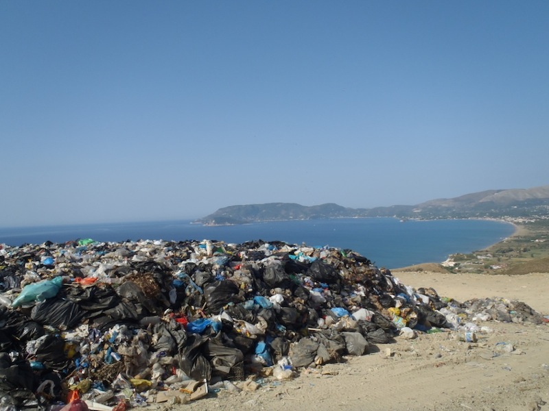 Landfill in Zakynthos