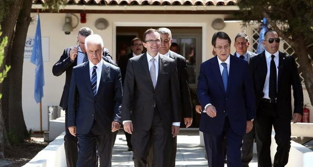 Cyprus Greek and Turkish leaders meet in Nicosia