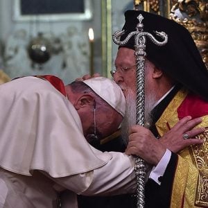 Bartholomew Welcomes Pope
