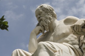 Socrates, the father of critical thinking. lentina_x, CC BY-NC-SA