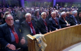Archons (first row) and congregation