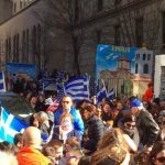 Thousands gathered for the Greek Parade in NYC