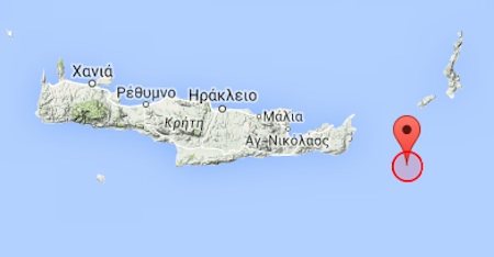Earthquake East of Crete