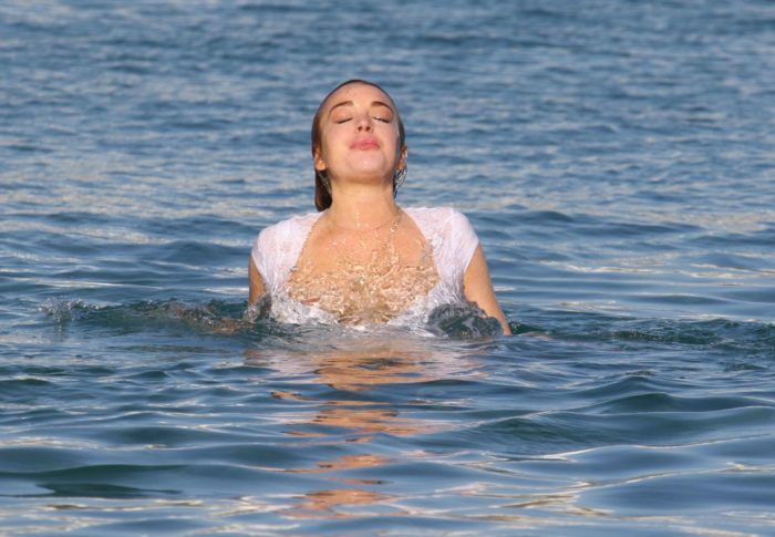 Lindsay Lohan Mykonos