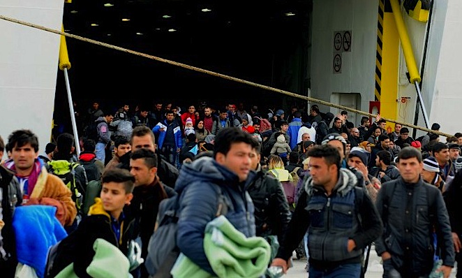 Refugees Arrive at Piraeus