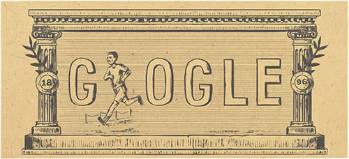 First Modern Olympic Games, Google doodle