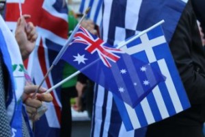 Australia and Greece flags