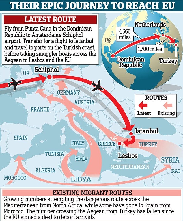 16M--refugee routes routes plus caribbean3