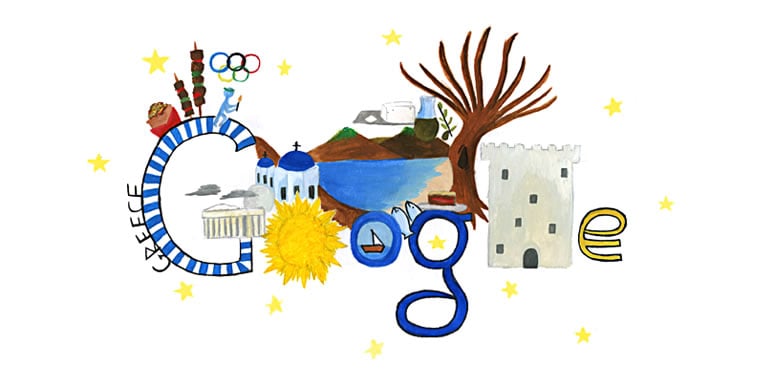 greek google logo