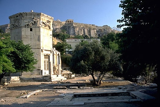 tower of winds and acropolis