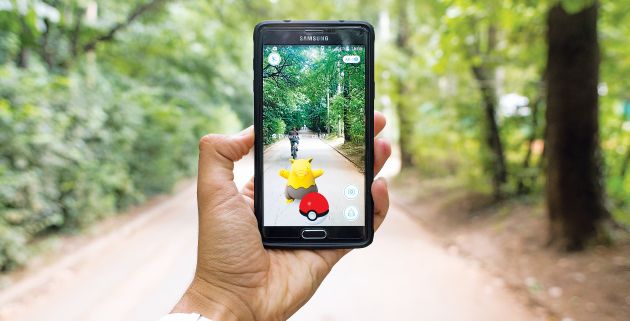 pokemon go on forest trail