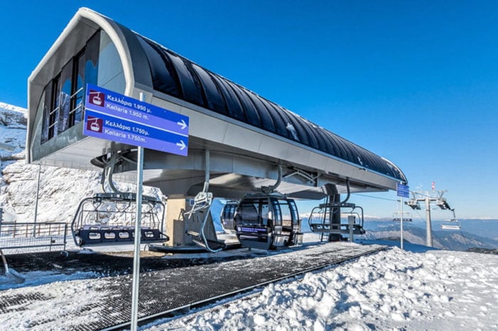 Parnassos ski center, where to go skiing in Greece