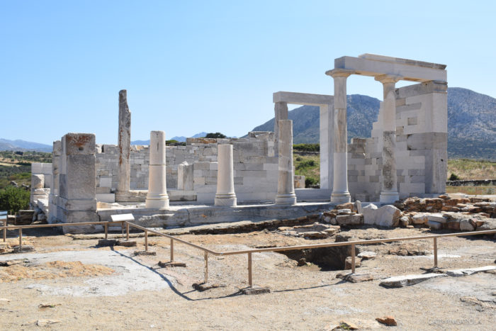 Temple of Demeter in Naxos, Greece.