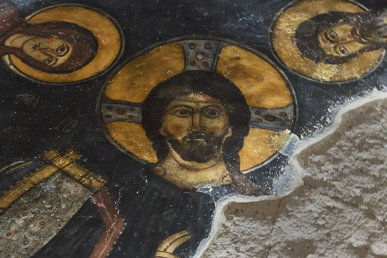 Cappadocis monastery Monastery main apse Christ enthroned