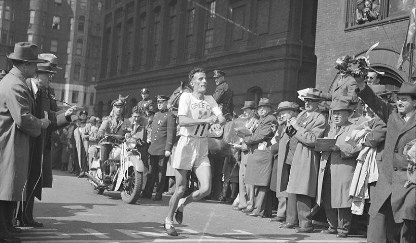 Stylianos Kyriakides at 1946 Boston Marathon