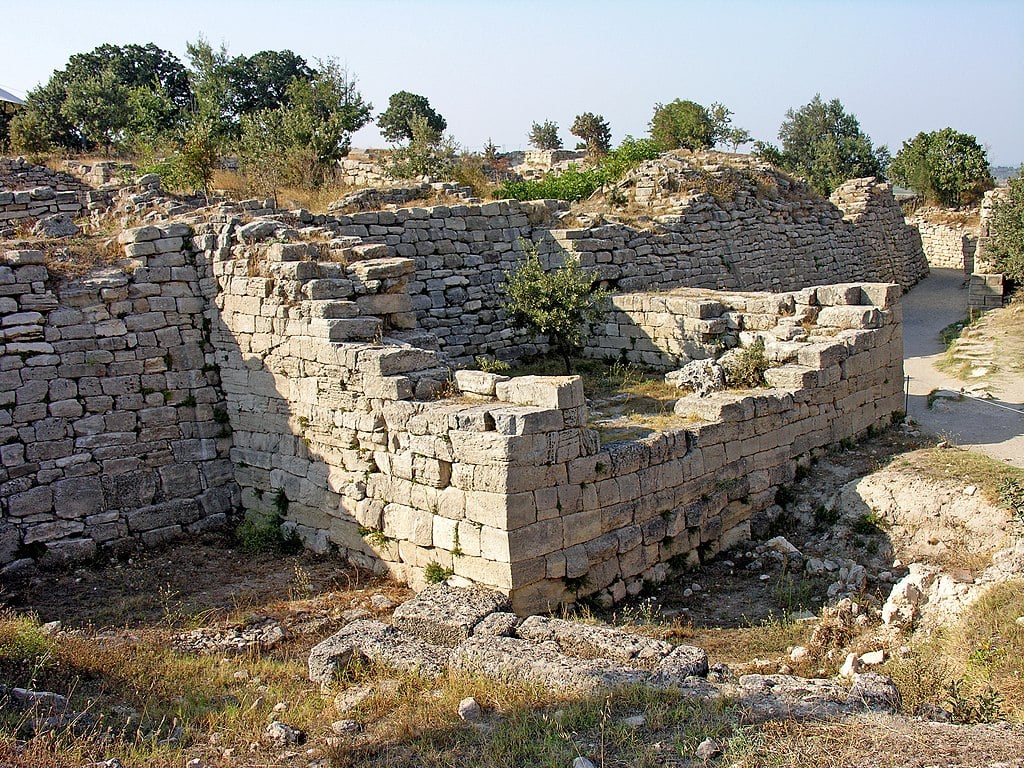 Ruins of the ancient city of Troy