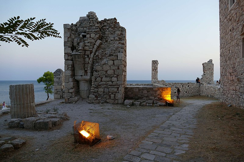 Samos Pythagoreio Castle. Archaeological Site