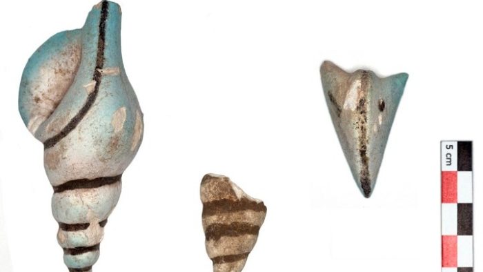 Archeological Pottery discovered at Santorini